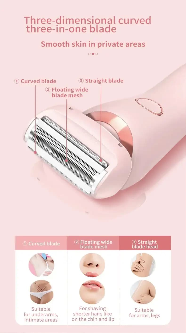 2 in 1 Rechargeable Hair remover for Women 4